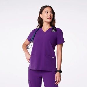 Figs Scrubs V Neck Shirt Women’s Size Small Casma